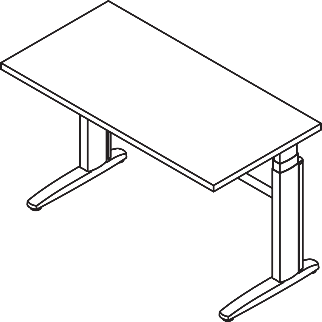 Flexstation Electric Sit Stand Table
