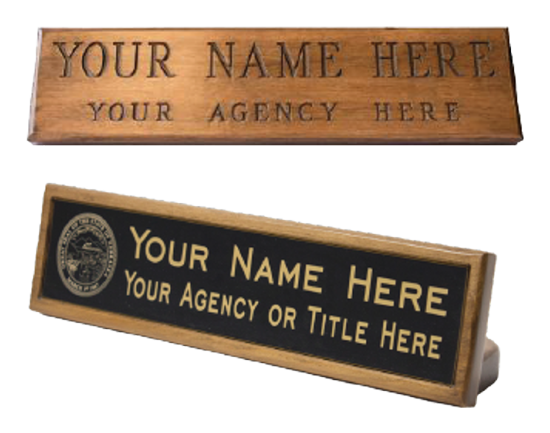 Engraved Hardwood Nameplates