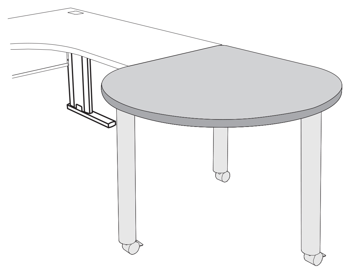 Mobile Teardrop Work Surface