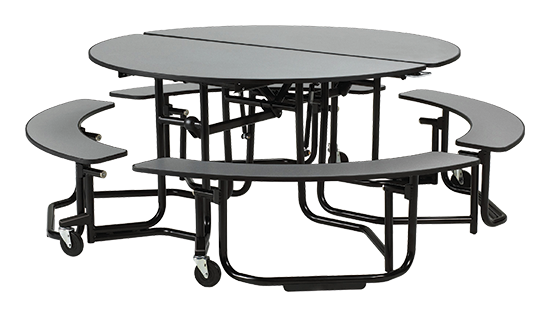 Round Tables with Seating