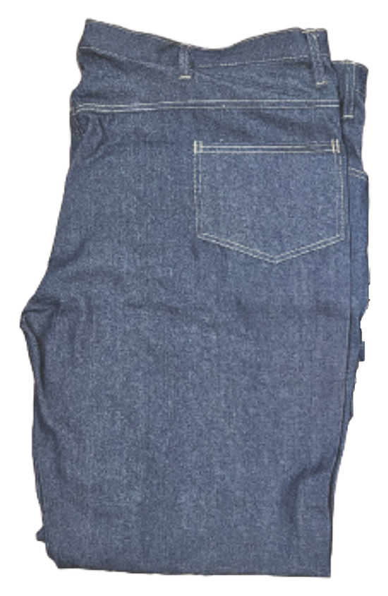 Unhemmed Denim Jeans