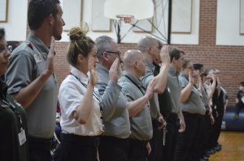 Graduates took their pledges to the Nebraska Department of Correctional Services on March 25th