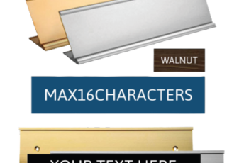 Name Plate and Aluminum Holder