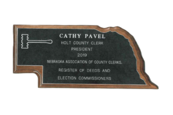 Nebraska Custom Plaque