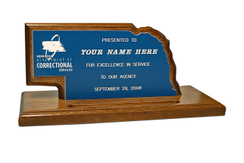Nebraska Standing Plaque