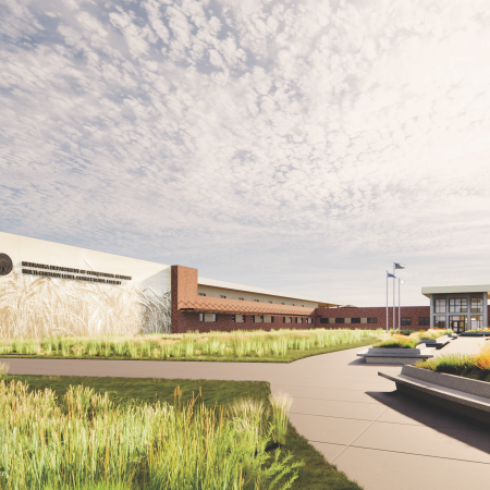 Render of facility exterior